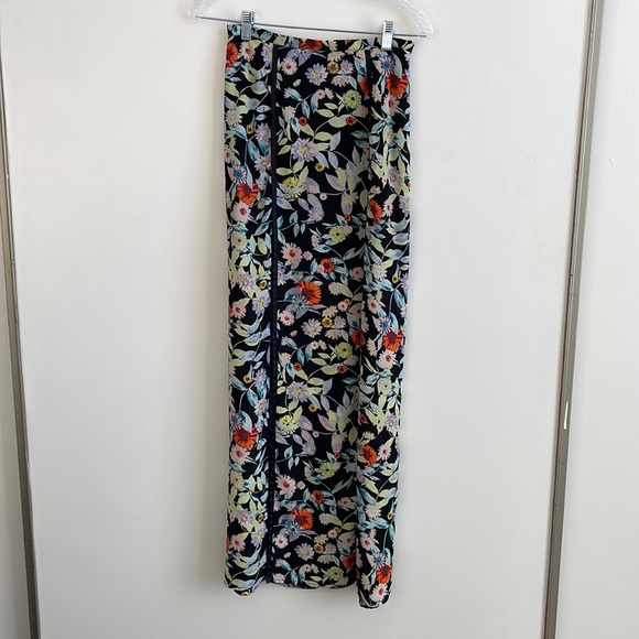 Volcom - Tropical Floral Maxi Skirt w/thigh High Slits - Picture 2 of 8